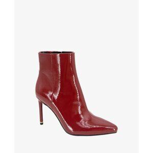 Quincy Patent Heel Ankle Bootie Rio Red Size 9 New MSRP $169